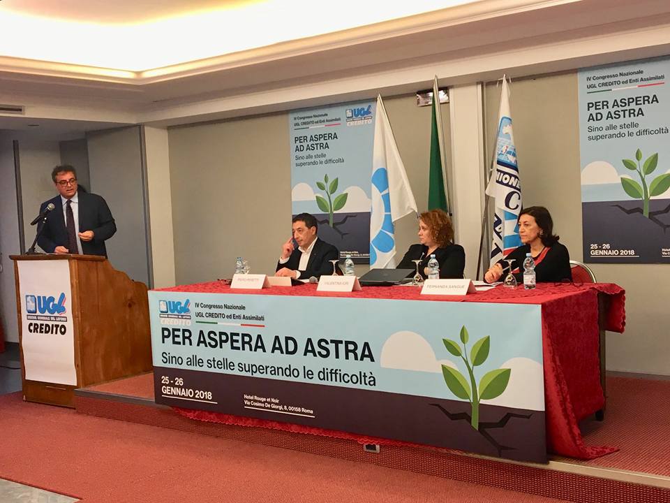 Il IV Congresso dell’Ugl Credito conferma il Segretario Nazionale Piero Peretti