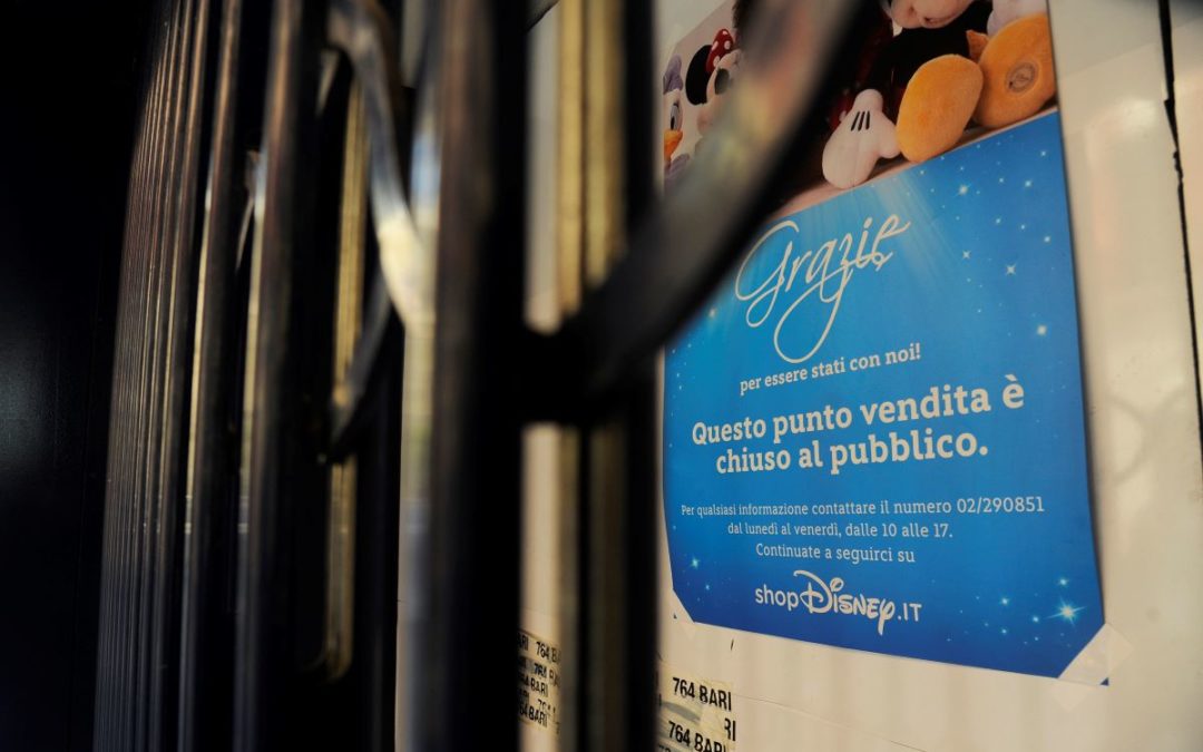 Disney chiude i suoi quindici negozi in Italia