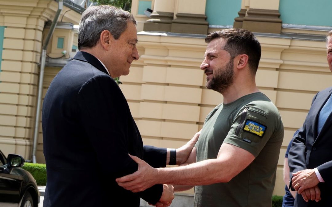 Ucraina, Draghi: «Avete il mondo dalla vostra parte»